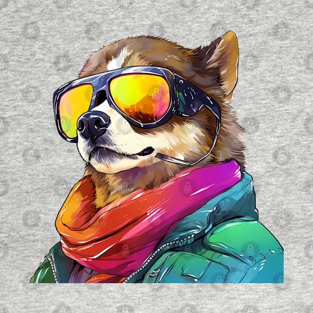 Adorable Dog Dressed Like a Pilot by Nosametee